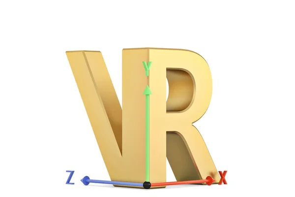 VR 3D logo.3D illustration. — 스톡 사진