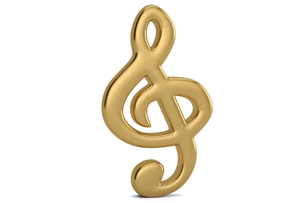 Gold music note.3D ilustração . — Fotografia de Stock