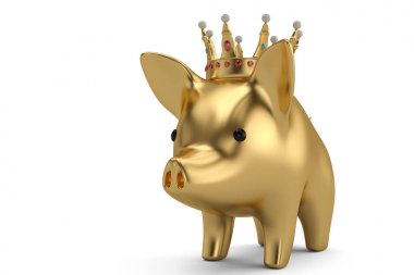 Pembe kumbara crown.3d çizim ile
