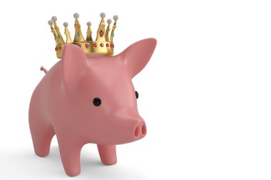 Pembe kumbara crown.3d çizim ile