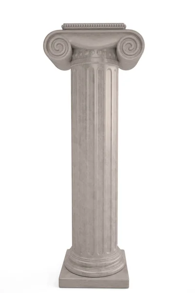 Een klassieke kolommen geïsoleerd op een witte achtergrond. 3D illustratie. — Stockfoto