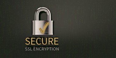 Çelik kilit ssl güvenli tasarım dijital ekran arka planı üzerinde. 3D Il