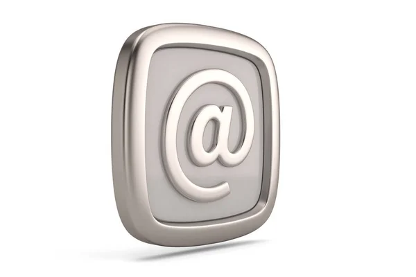 Símbolo de correo electrónico 3d aislado sobre fondo blanco. Ilustración 3D . —  Fotos de Stock