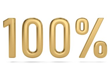 Yüzde yüz indirimli. % 100 indirim. 3d görüntüleme izole edildi