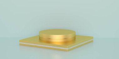 Ürün sahnesi soyut 3D canlandırma sahnesi 3D arka plan. 3d illu
