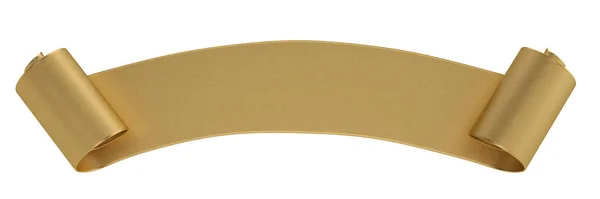 Baner 3d Ribbon Izolowany na białym tle. Ilustracja 3D — Zdjęcie stockowe