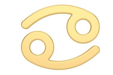 Altın takımyıldız simgesi beyaz arkaplanda izole edildi. 3d illüstrasyon