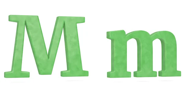 Πράσινο Αλφάβητο Απομονωμένο Λευκό Φόντο Απεικόνιση — Φωτογραφία Αρχείου