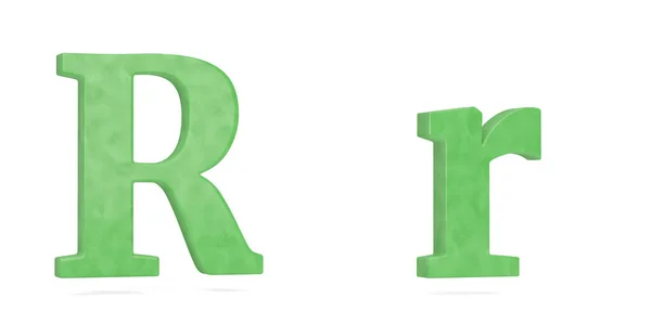 Jade Alfabetet Isolerad Vit Bakgrund Illustration — Stockfoto