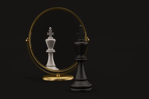 Wallpaper chess, king, mirror, pawn for mobile and desktop