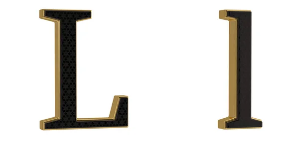Розкішний Золотий Алфавіт Ізольований Білому Тлі Ілюстрація — стокове фото
