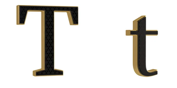 Luksusowy Złoty Alfabet Odizolowany Białym Tle Ilustracja — Zdjęcie stockowe