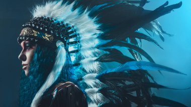 Kızılderili kadın izole