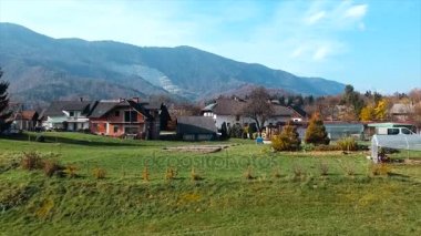 Panoramik manzaralı güzel köy