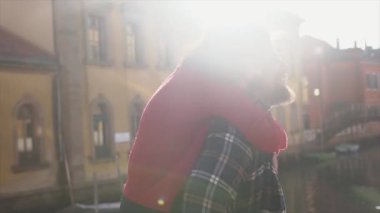 Tatlı çift Venedik'te eğleniyor