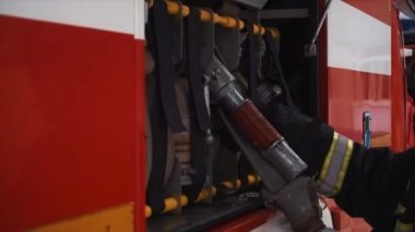 Yangın ve kurtarma itfaiye ekipmanları.