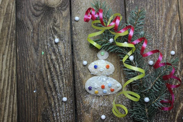 Рождественское украшение из раковин — стоковое фото