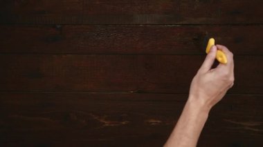 Tasarımcı boyama ahşap masa