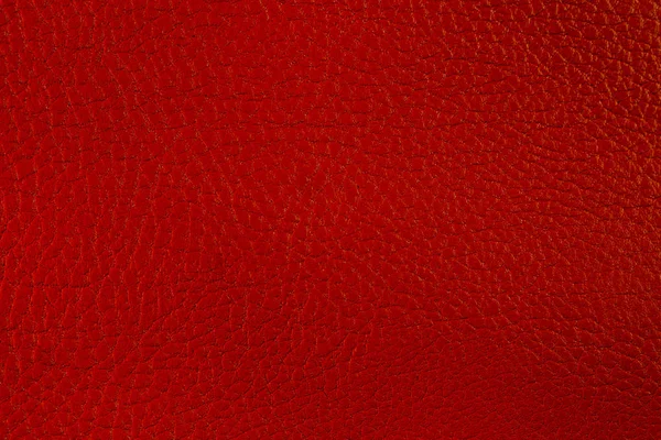 Texture of artificial leather. Red color background. — Stock Photo, Image