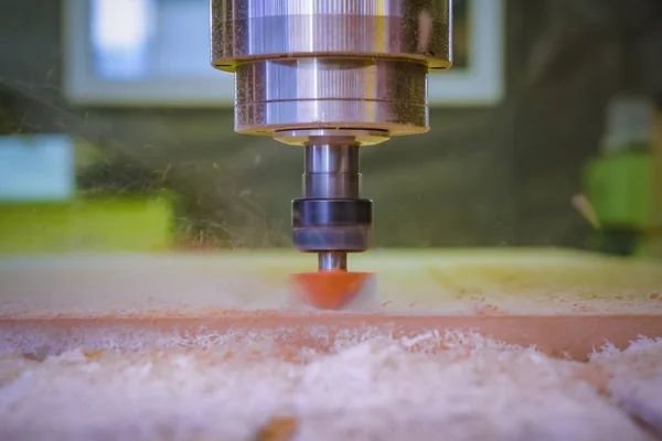 Working moment of milling of a detail. cnc. — Stock Photo, Image
