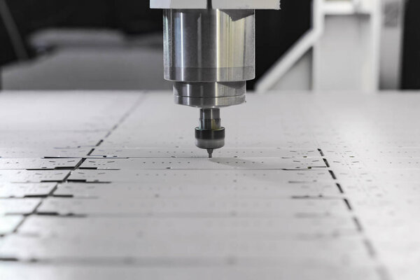 Milling machine in working condition.