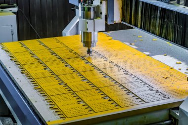 Dikey freze tezgahı Cnc. freze Milli çalışmalarını.