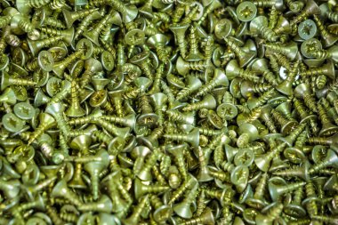 Arka plan veya zemin metal vida.