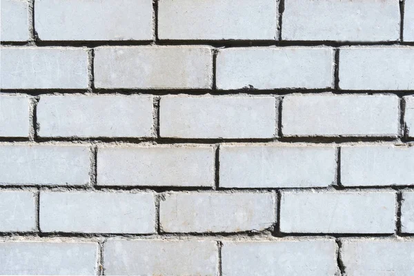 Текстура стены из белого кирпича для фона — стоковое фото