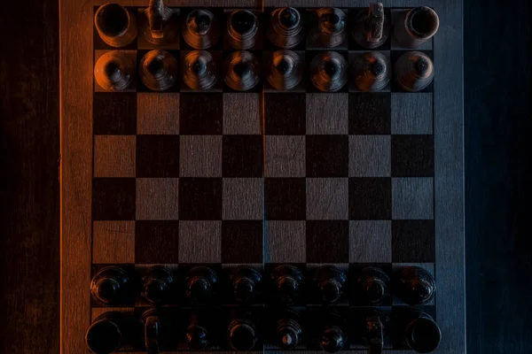 Chess board. View from above. — Stock Photo, Image