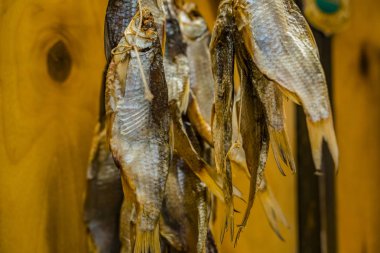 Kurutulmuş balık kilitleniyor. Taranka.