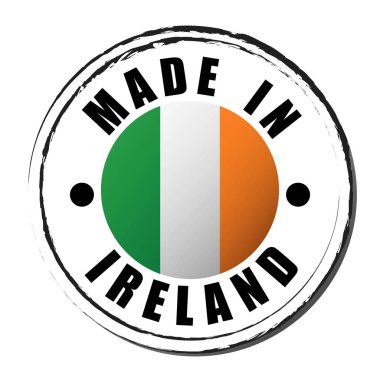 Bayrağı boyamak için İrlanda yapımı. Sembol. Mühürle..