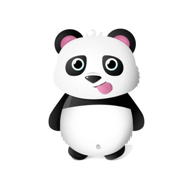 Funny and Cute panda illustration and Vector