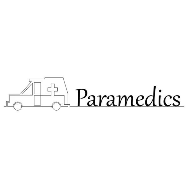 Paramedic Medical Design is an illustration of an emergency paramedic design with star of life medical symbol. — Stok Vektör