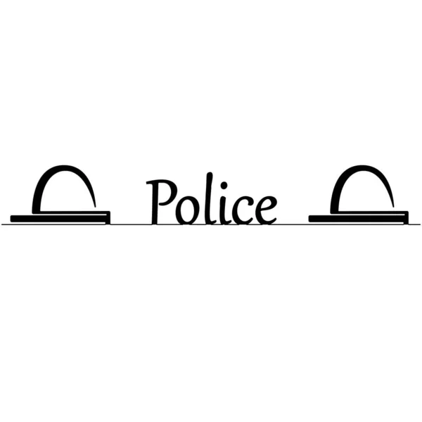 Siren. Police flasher or ambulance flasher icons — 스톡 벡터