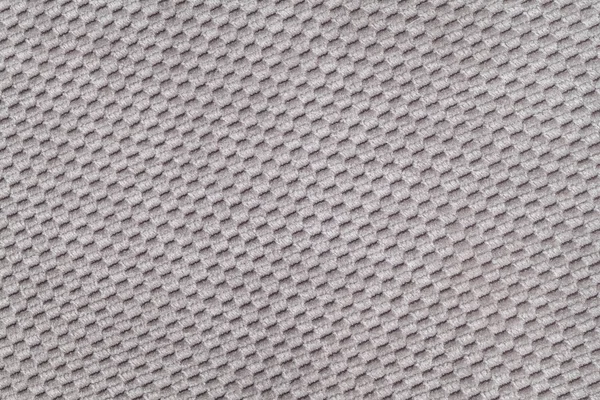 Серый фон из мягкой шерстяной ткани крупным планом. Текстура текстильного макроса — стоковое фото