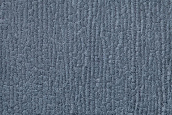 Fond bleu marine moelleux de tissu doux et molletonné. Texture du gros plan textile — Photo