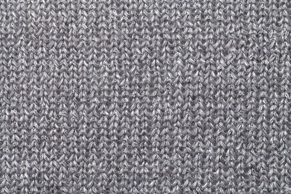 灰色の繊維の背景のクローズ アップ。ファブリック マクロの構造 — ストック写真