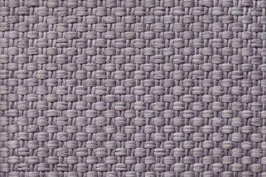 Damalı deseni, closeup ile ışık gri Tekstil arka plan. Kumaş makro yapısı.