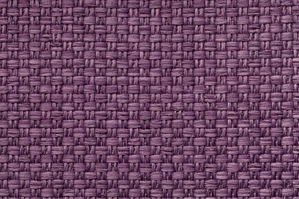 Violet textile background with checkered pattern, closeup. Structure of the fabric macro. — Stock Photo, Image