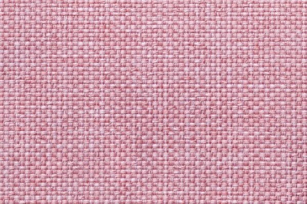 Рожевий фон з картатим візерунком, крупним планом. Структура макросу тканини . — стокове фото