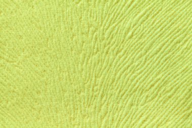 Açık yeşil renkli yumuşak Tekstil malzemesinden. Doğal dokulu kumaş.