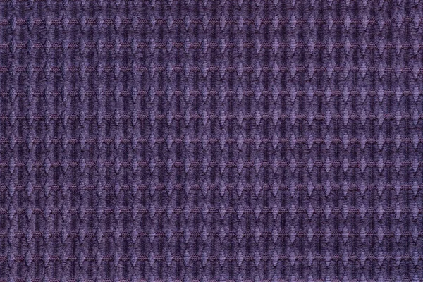 Fundo violeta escuro de tecido frouxo macio perto. Textura de têxteis macro — Fotografia de Stock