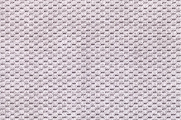 Szare tło z miękkiej tkaniny kędzierzawy zbliżenie. Tekstura włókienniczych makro — Zdjęcie stockowe