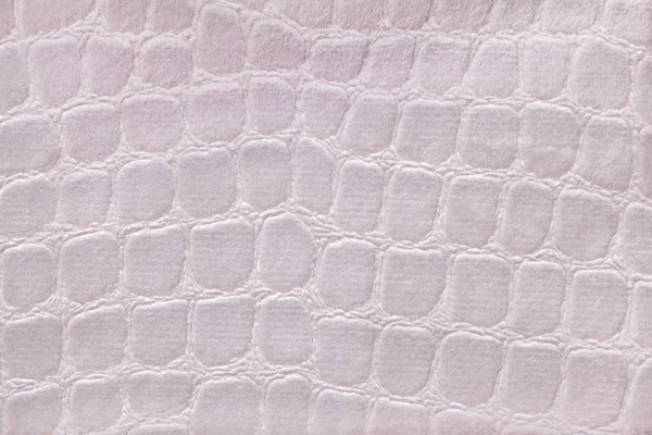 Bílé pozadí z měkké čalounění textilní materiál, closeup. — Stock fotografie