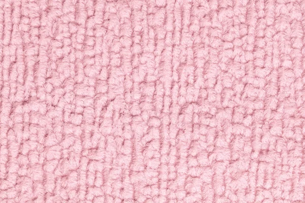 Fondo mullido rosado de tela suave y vellosa. Textura del primer plano textil — Foto de Stock