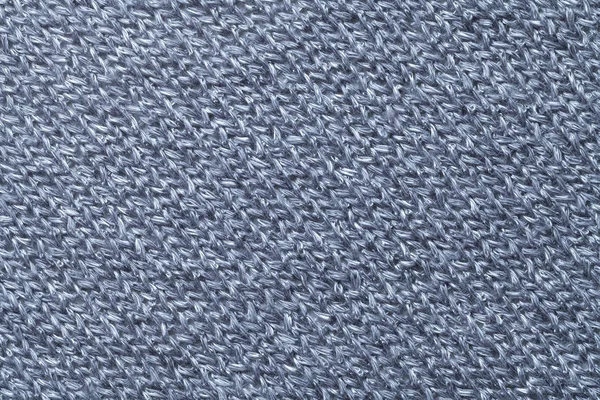 青い繊維背景のクローズ アップ。ファブリック マクロの構造 — ストック写真