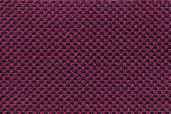 Paarse textiel achtergrond met geruit patroon, close-up. Structuur van de stof-macro. — Stockfoto