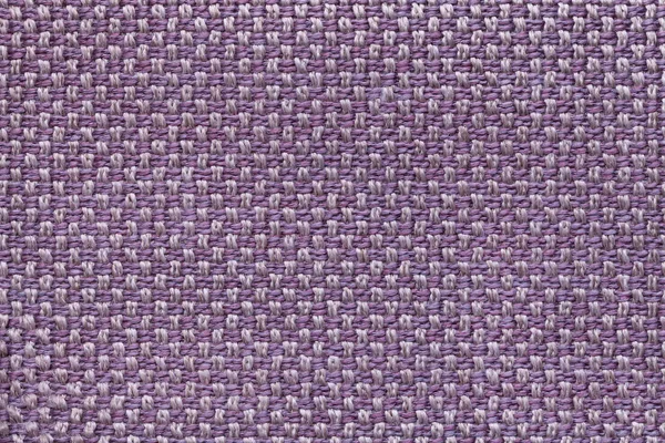 Fundo têxtil violeta com padrão quadriculado, close up. Estrutura da macro tecido . — Fotografia de Stock