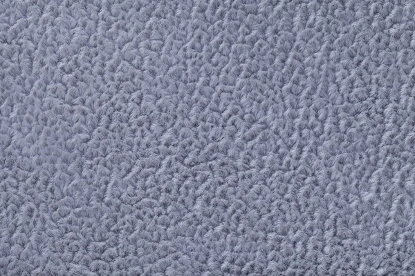 Синий пушистый фон из мягкой шерстяной ткани. Текстура текстильного крупного плана — стоковое фото
