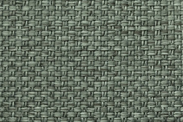 Grüner Textilhintergrund mit kariertem Muster, Nahaufnahme. Struktur des Gewebemakros. — Stockfoto